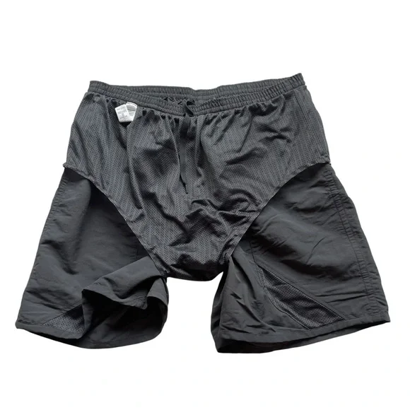 Patagonia Gray Baggies Athletic Shorts 58034 Elastic Waist Lined Tie Sz L - Picture 6 of 13